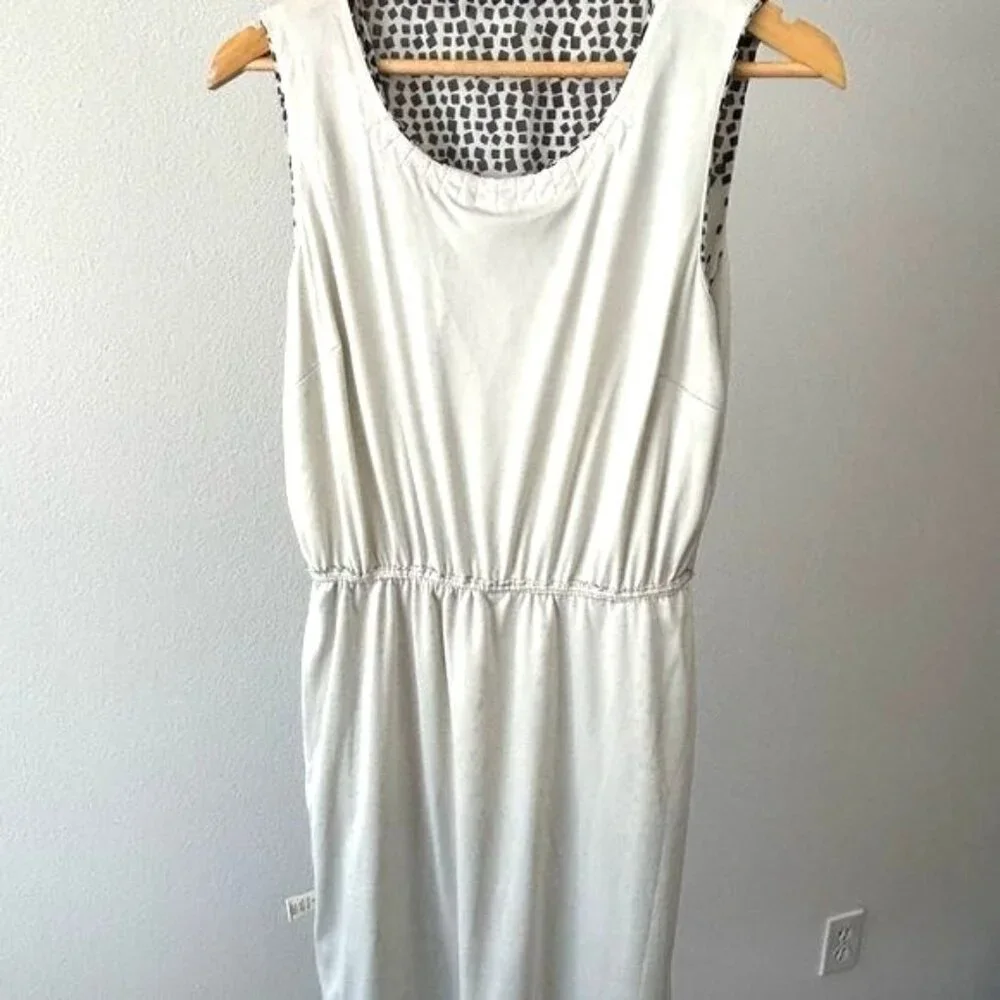 Emma & Michelle Dress 10 Abstract Scoop Neck A-line Clean Girl Preppy Soft Girl - Picture 8 of 12
